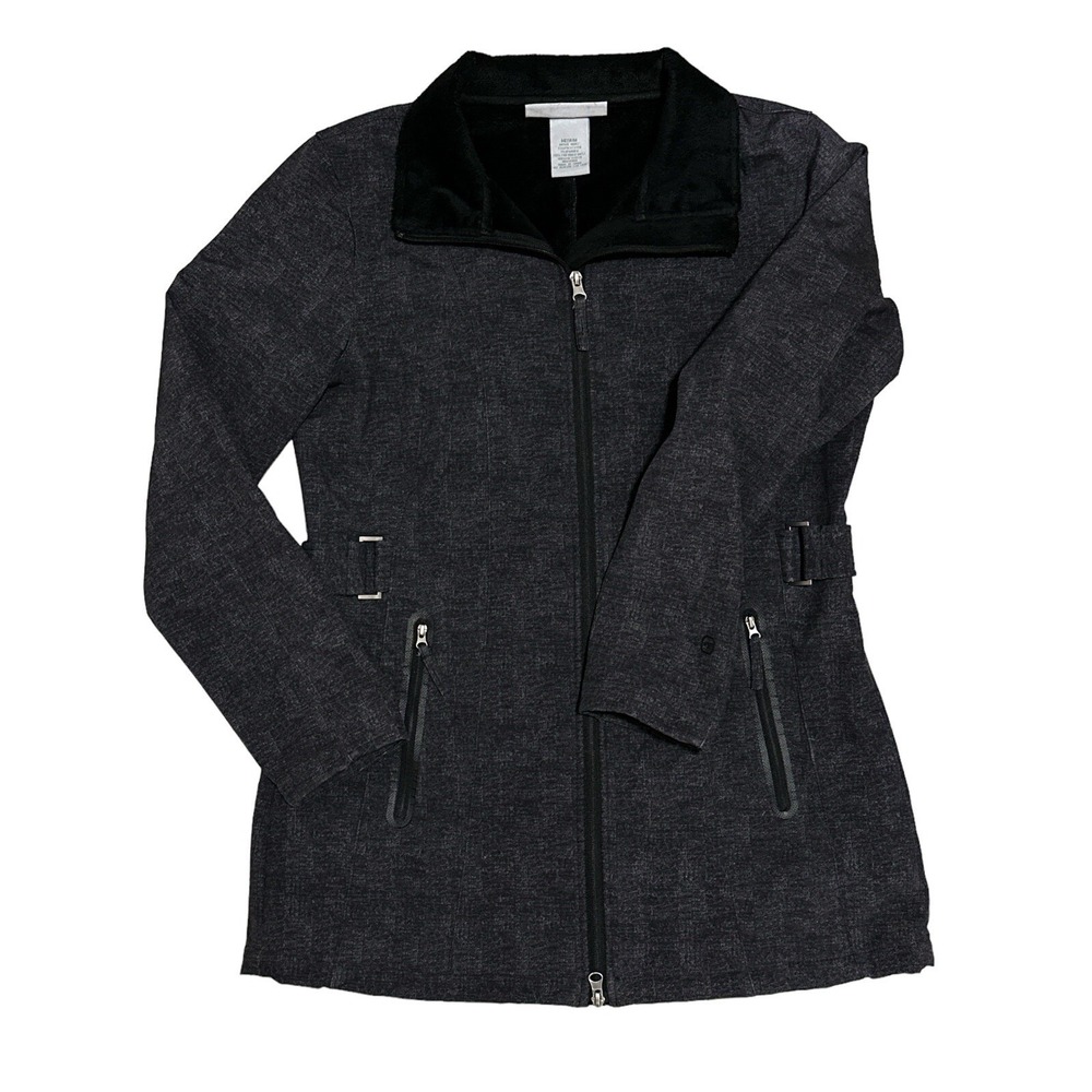 Free Country Women's Faux Fur Lined Dark Gray Jacket Size M ******NO HOOD******